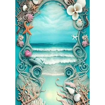 Diamantové malování Diamantové malování/Huacan - Mořské dary v ornamentech
