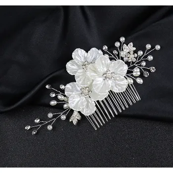 Souprava šperků B-TOP Hřeben do vlasů Perleťové květy