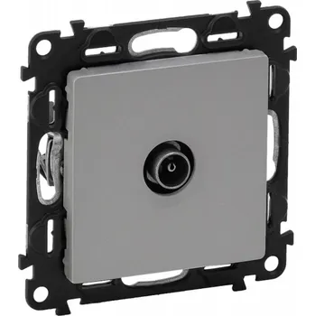 Elektrická zásuvka Televizní zásuvka Valena Life hliník koncová Legrand 753360