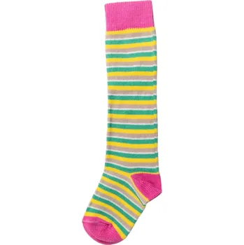 Dětské podkolenky s lycrou žluto - růžové, Velikost: 17 - 18 (25 - 27), Barva: Žluto - růžová