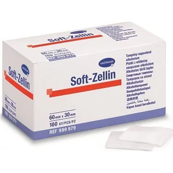 Dezinfekce Hartmann-Rico Sterilní Tampon s Alkoholem Soft-Zellin 60x30mm s izopropylalkoholem