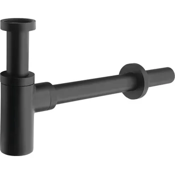 Sifon Sapho Umyvadlový sifon 5/4", odpad 32mm, kulatý, černá mat