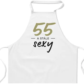 Kuchyňská zástěra Zástěra bílá - 55 a stále sexy