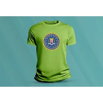 Chlapecké oblečení Dětské bavlněné tričko FBI. velikost S Lime