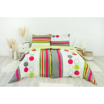 Povlečení Stanex Ložní povlečení bavlněné Elena (LS183) rozměr: 140 x 220 + 90 x 70, Zapínání: Knoflíkové