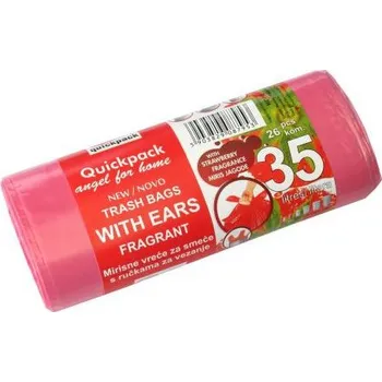 Pytle na odpadky pytle na odpadky s uchy 35l (26ks) 50x56cm s aroma JAHODA 8µ
