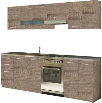 Kuchyňská linka Kuchyňská linka Malaga 180/240 cm dub sonoma Tabacco