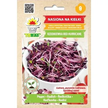 Semeno Toraf Ředkvička Red Hurricane Microgreens semínka na klíčky 10 g