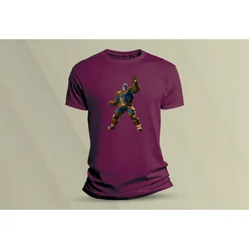 Dětské bavlněné tričko Thanos. velikost 104 (3-4 roky) Vínová