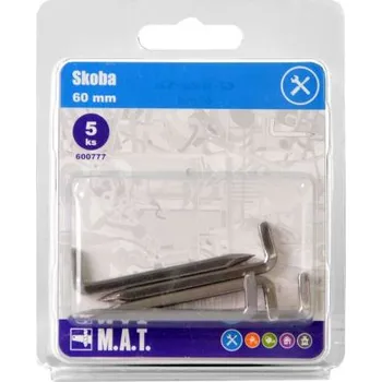 Hřebík skoba 60mm lesk (5ks)