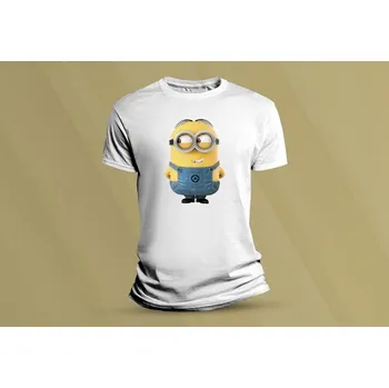 Chlapecké tričko Dětské bavlněné tričko Mimoni 6. Bílá velikost 140 (9-11 let)