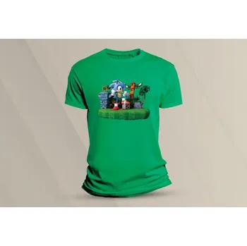 Dětské bavlněné tričko Sonic 6. velikost 140 (9-11 let) Zelená