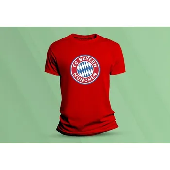 Dětská móda Dětské bavlněné tričko FC Bayern Mnichov. Červená velikost 152 (12-13 let)