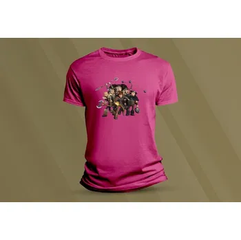 Dětské bavlněné tričko Jak vycvičit draka 3. velikost 104 Fuchsia