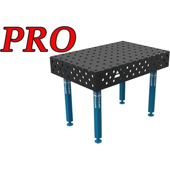 Dílenský stůl GPPH Svařovací stůl PRO (15mm) - 1200x800mm - díry o průměru 16mm, mřížka 100x100mm, nohy