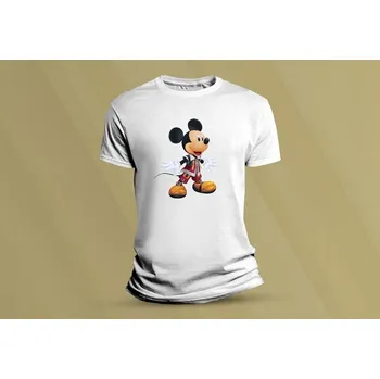 Dětské bavlněné tričko Mickey 3. Bílá velikost 140