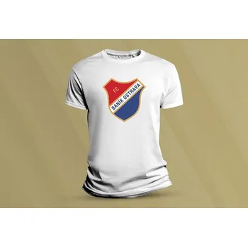 Dětské bavlněné tričko Baník Ostrava. Bílá velikost 116 (5-6 let)