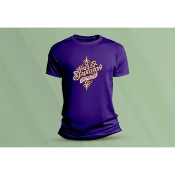 Dětské bavlněné tričko Harley-Davidson 7 velikost 128 Purpurová