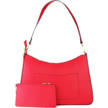 Kabelka ITALSKÉ Dámská červená kožená kabelka Vera pelle Pradaslava