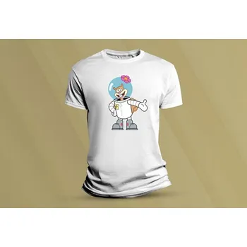 Dětské bavlněné tričko Sandy. Bílá velikost 116 (5-6 let)