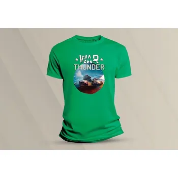 Dětské bavlněné tričko War Thunder. velikost 116 (5-6 let) Zelená