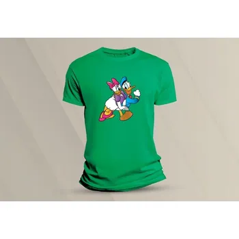 Dětské bavlněné tričko Daisy a Donald. velikost 116 (5-6 let) Zelená