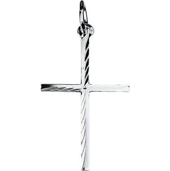 Přívěsek Stříbrný přívěsek křížek slabý střední