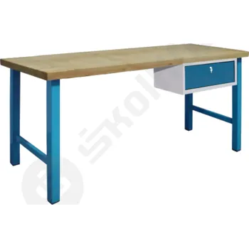 Dílenský stůl Dílenský ponk MONTY se zásuvkou (jednomístný)
