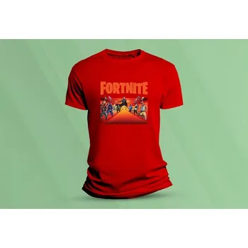 Dětské bavlněné tričko Fortnite 1 Červená velikost 152 (12-13 let)