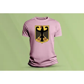 Dětské bavlněné tričko Státní znak Německa. Růžová velikost 116 (5-6 let)