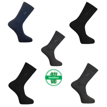 Pánské ponožky Pánské zdravotní ponožky s bambusovým vláknem Mix barev - Pesail ( 5párů ) Velikost: 40-43