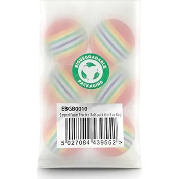 Golfový míček Masters Foam Practice Balls Pack 6 Eco Bag, multi color