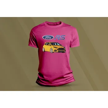 Chlapecké tričko Dětské bavlněné tričko Ford Focus RS. velikost 116 Fuchsia