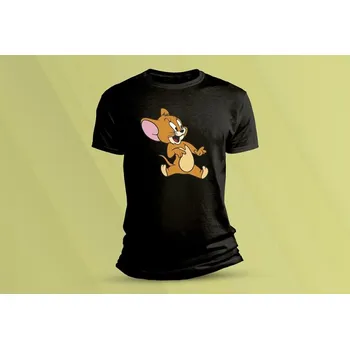 Chlapecké tričko Dětské bavlněné tričko Tom a Jerry 3. Černá velikost M