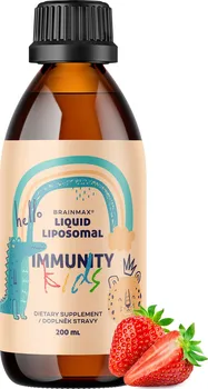 BrainMax Liquid Liposomal Immunity Kids jahoda 200 ml