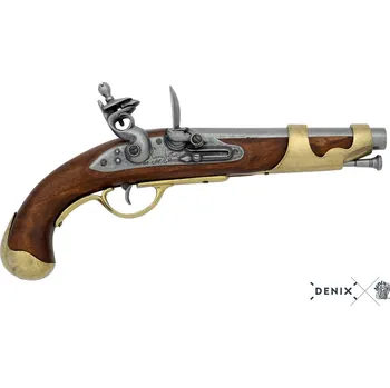 Sběratelství Denix Křesadlová pistole francouzské kavalerie 1806 + Přívěsek na klíče DENIX