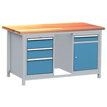 Dílenský stůl Svařovaný dílenský pracovní stůl DPJ102 , šíře 1500 mm, slevy