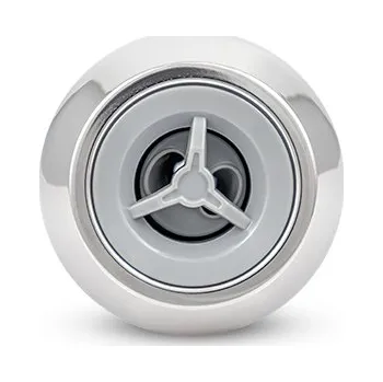 LVJ Aurora Tryska dvourotační 2", světle šedá/chrom - L-5183SG