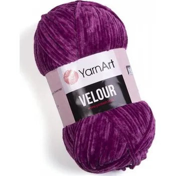 Příze YarnArt Velour příze velur: Velour 855 fialová +doprava zdarma při nákupu nad 1990 Kč+dárek zdarma