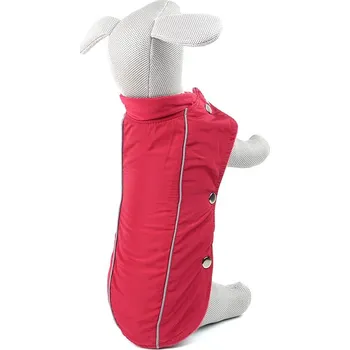 Obleček pro psa Vsepropejska Reflex zimní bunda pro psa Barva: Červená, Délka zad (cm): 45, Obvod hrudníku: 48 - 58 cm