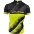 cyklistický dres CRUSSIS Cyklistický dres CSW-046 černý/žlutý fluo