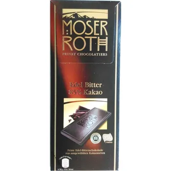 Cukrovinka Moser Roth Edel Bitter 85 cacao 125 g