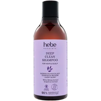 Šampon Hebe Naturals Deep Clean Shampoo hloubkově čistící šampon na vlasy a pokožku hlavy, 400 ml