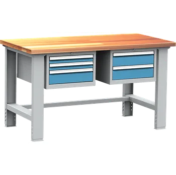 Dílenský stůl Montovaný dílenský pracovní stůl DPS108, šíře 1500 mm, slevy