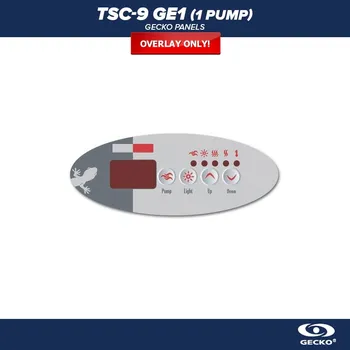 Gecko Alliance Gecko Ovládací panel TSC-9 GE1, 1 Pump (4 Buttons) - Polep/ nálepka - 9916-100131