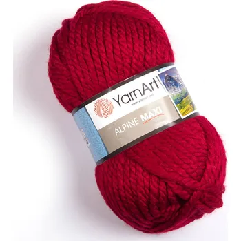 Příze YarnArt Alpine Maxi Alpine Maxi: Alpine Maxi 667 červená +doprava zdarma při nákupu nad 1990 Kč+dárek zdarma