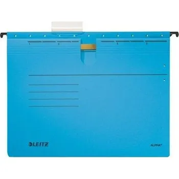 Závěsné desky Leitz ALPHA® s rychlovazačem, Modrá
