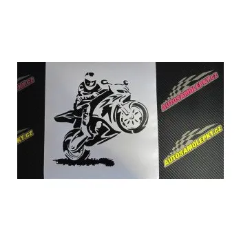 Samolepící dekorace SAMOLEPKA Motorkář 010 pravá (10 - červená) NA AUTO, NÁLEPKA, FÓLIE, POLEP, TUNING, VLASTNÍ TEXT, TISK, AUTOSAMOLEPKY.cz, POLEPY, OBRÁZEK, LOGO, SAMOLEPKY