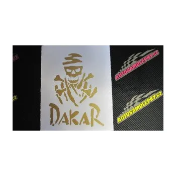 Samolepící dekorace SAMOLEPKA Dakar 002 s lebkou (10 - červená) NA AUTO, NÁLEPKA, FÓLIE, POLEP, TUNING, VLASTNÍ TEXT, TISK, AUTOSAMOLEPKY.cz, POLEPY, OBRÁZEK, LOGO, SAMOLEPKY