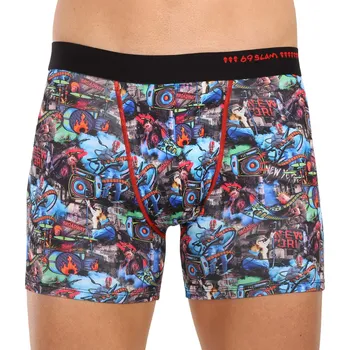 Boxerky Pánské boxerky 69SLAM fit punk buskers dylan (MBYPBK-PO) M MBYPBK-PO Možnost vrácení zboží ZDARMA do 120 dnů!